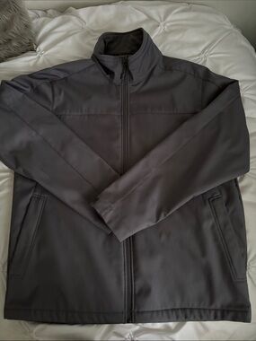 BLUE HARBOR - Men's Lightweight Charcoal Full-Zip Jacket